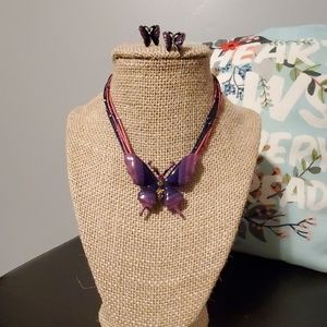 Necklace and earring set